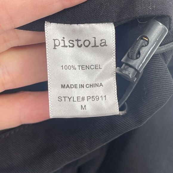 Pistola Women's Turtleneck Long Sleeve Black Moto Jacket Size M - Picture 5 of 9